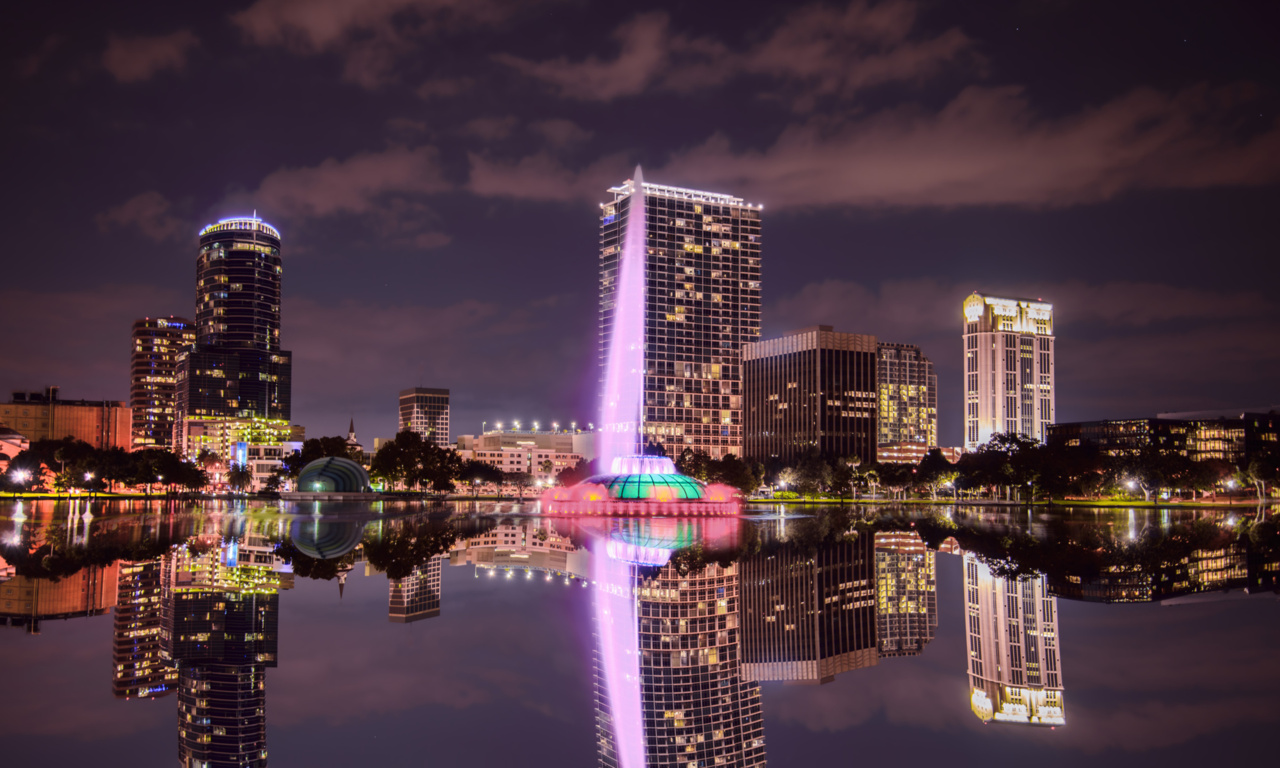Orlando, Florida at night