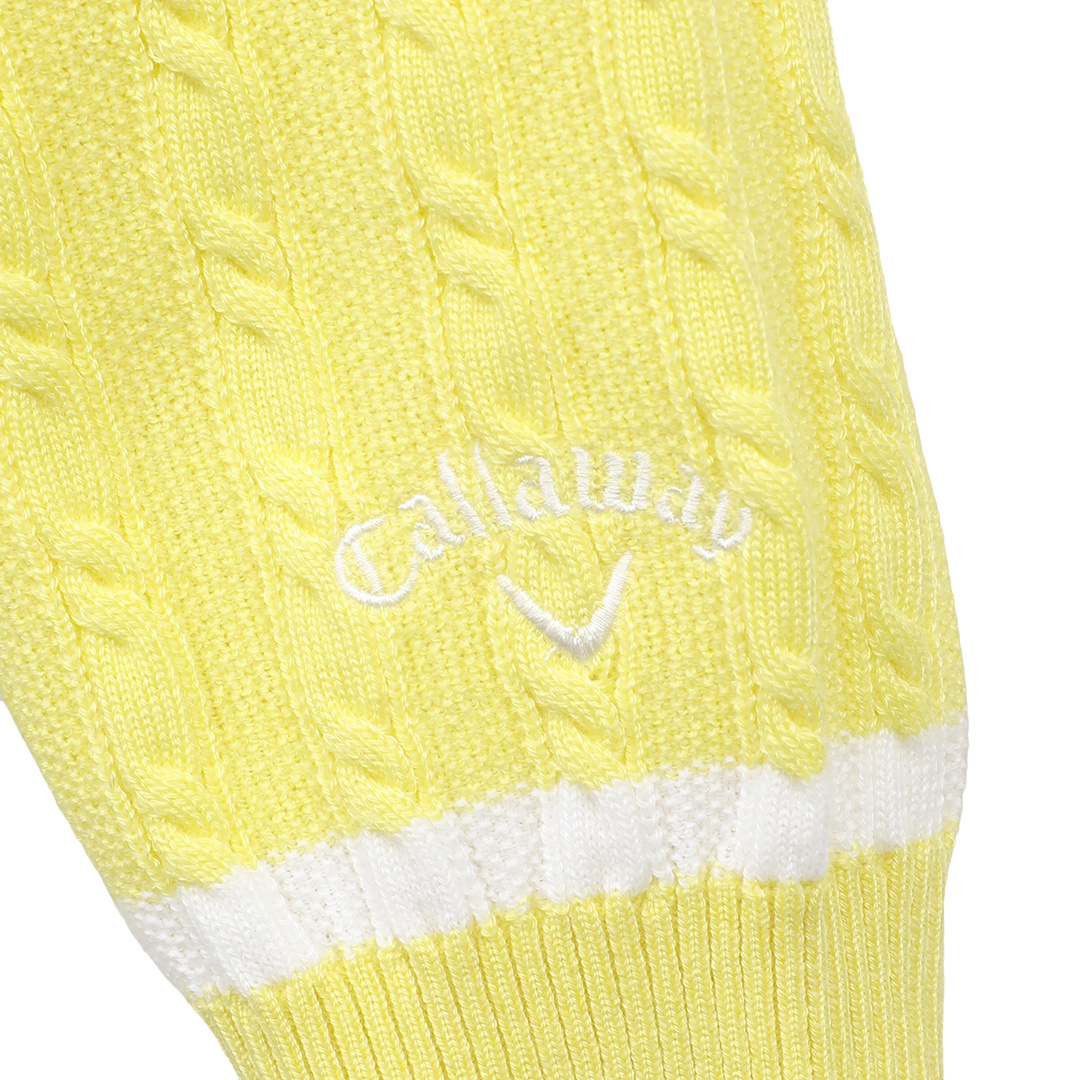 Vネックケーブルニット (WOMENS)