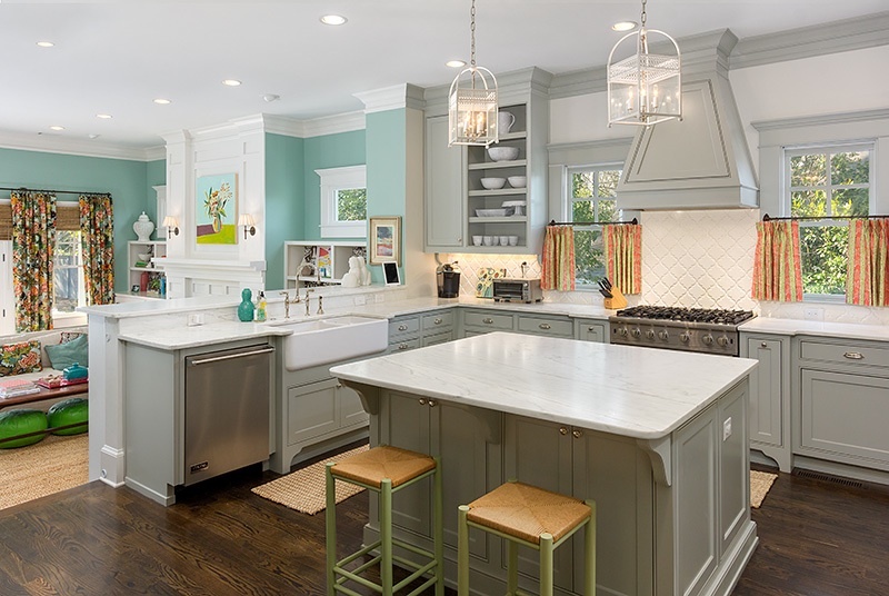 Balance is key when decorating with color decorating with color in the kitchen