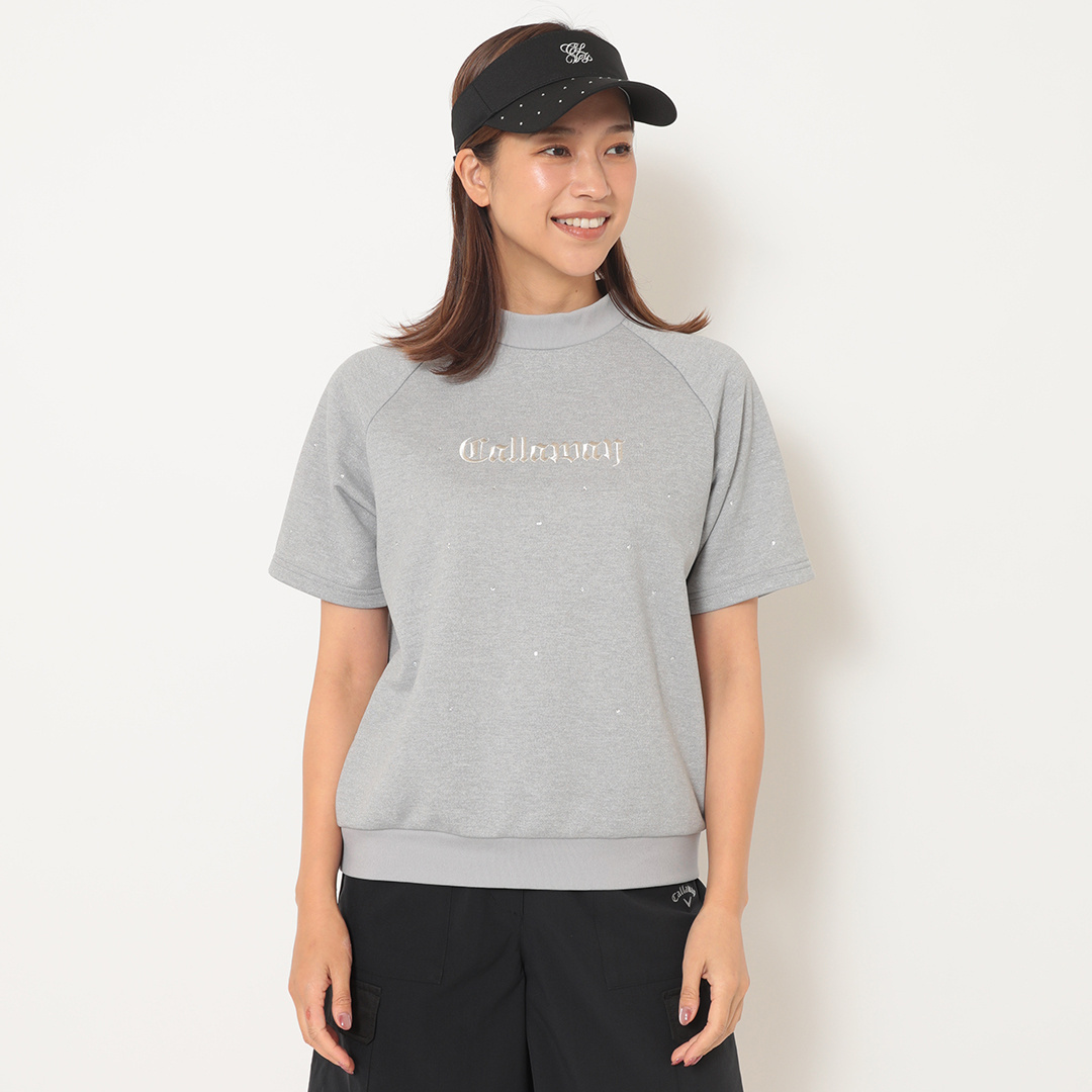 ★キャロウェイゴルフ　クルーネックスウェットレディースＬサイズ新品同様★ 半袖クルーネックスウェット (WOMENS)