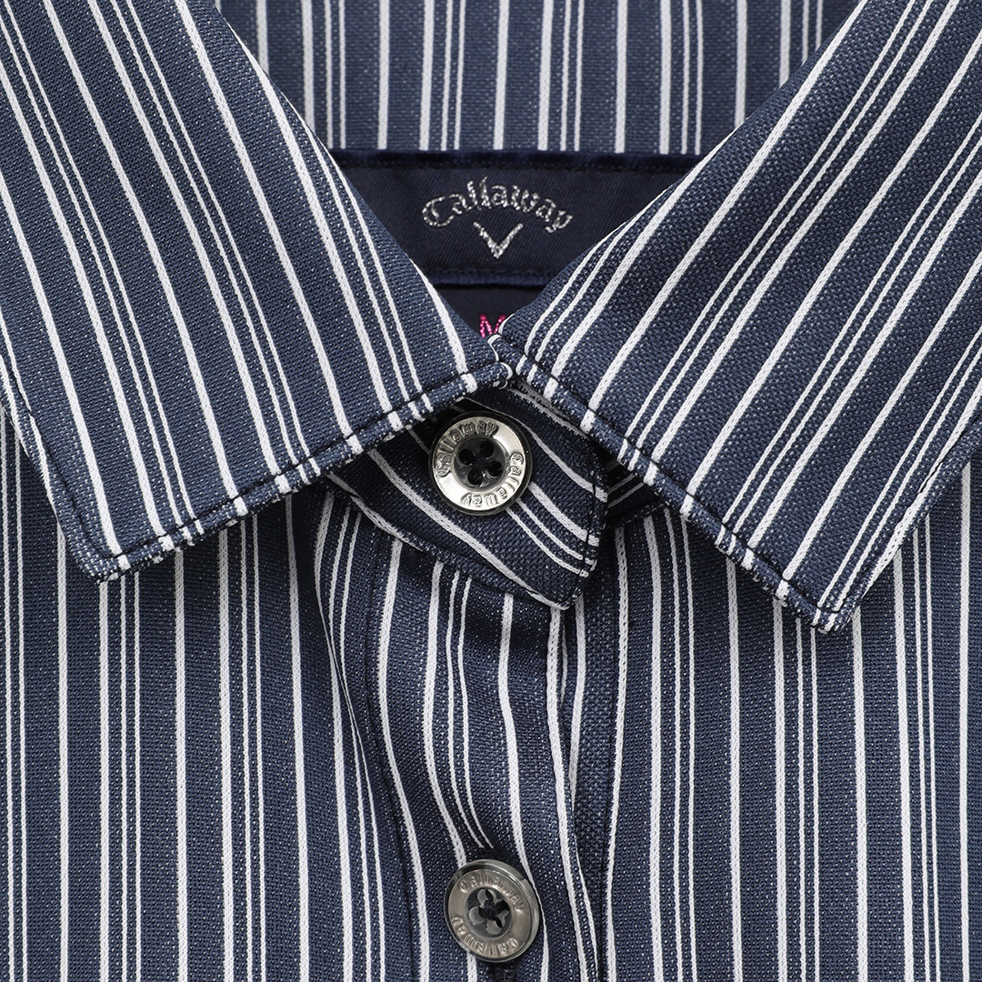 ストライプ半袖シャツ (WOMENS)