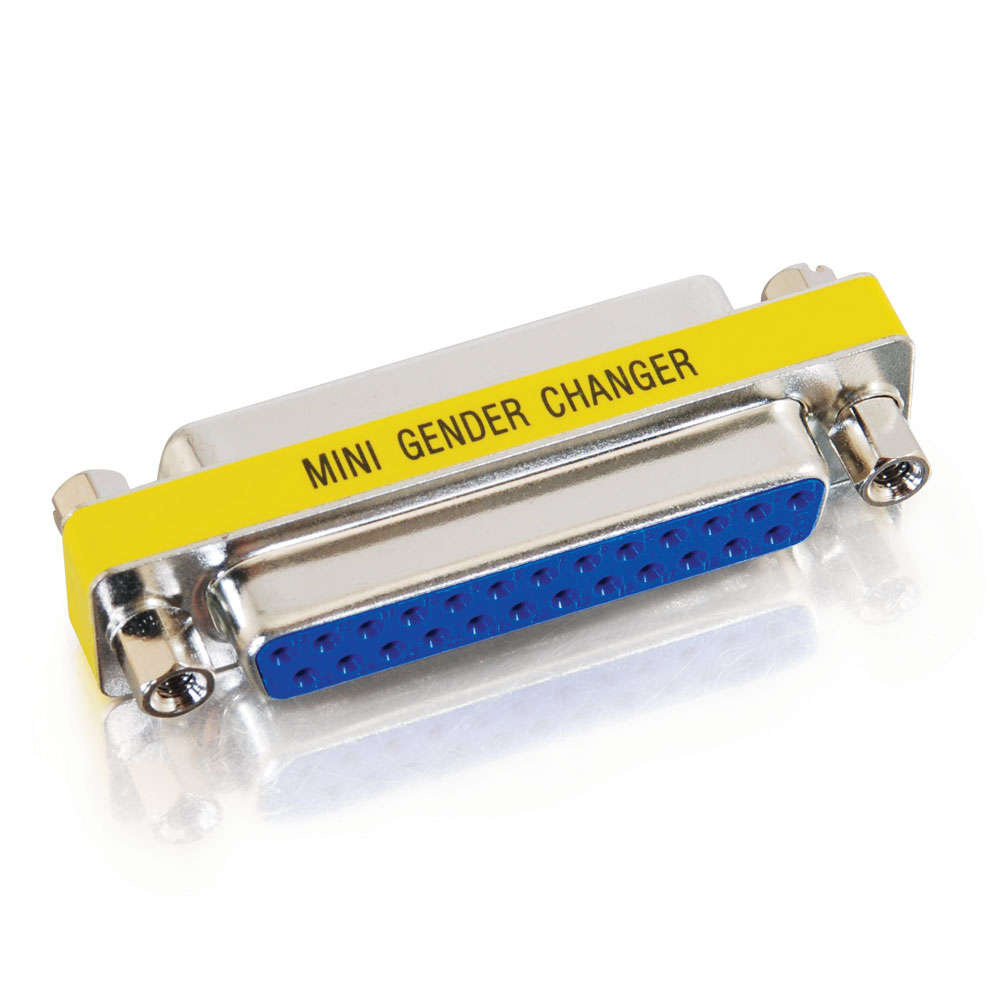 DB25 F/F Mini Gender Changer (Coupler)