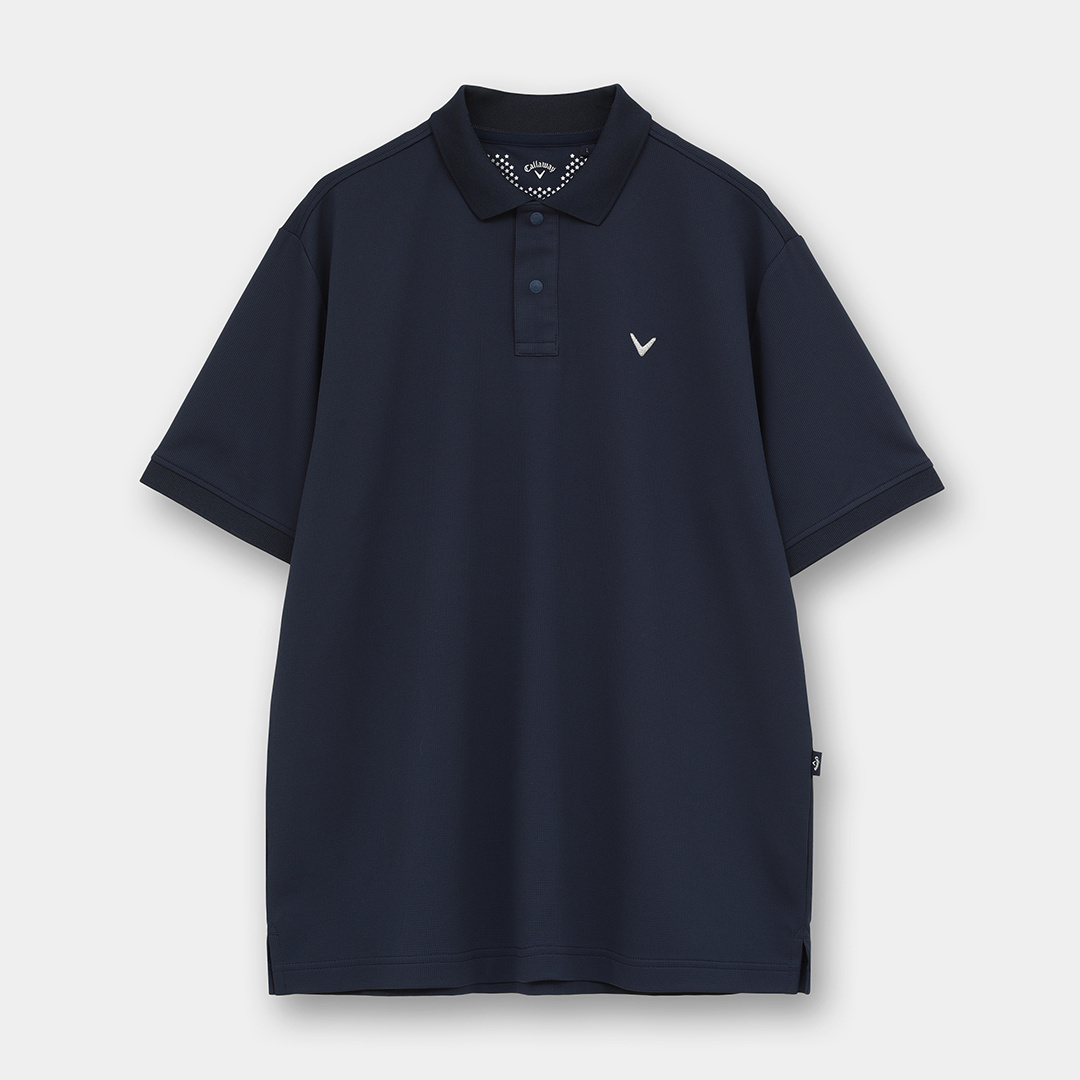 ミニワッフルリラックス半袖ポロシャツ ※4Lサイズあり (MENS)