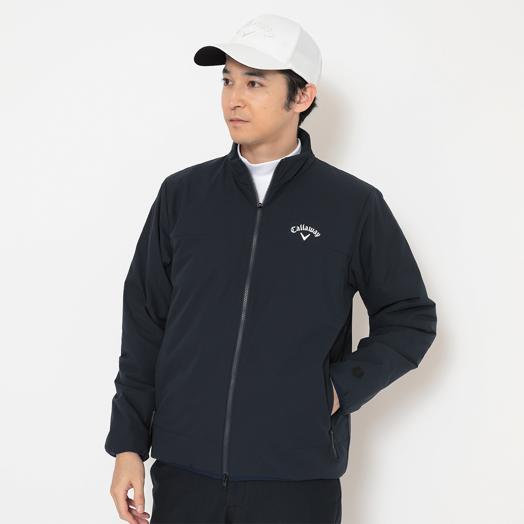 ポリエステルリップ撥水中綿ブルゾン (MENS)