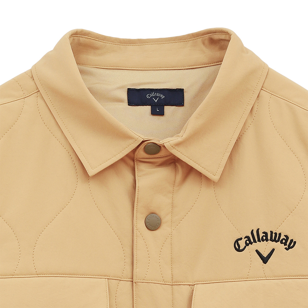 8WAYストレッチ シワポリエステル中綿撥水コーチジャケット (MENS)