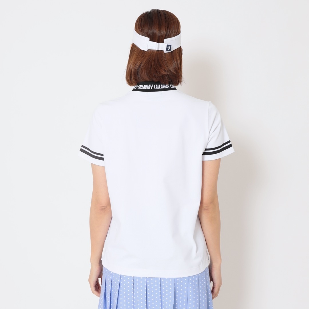河本結プロ着用】UVカット裏クール半袖モックネックシャツ (WOMENS)