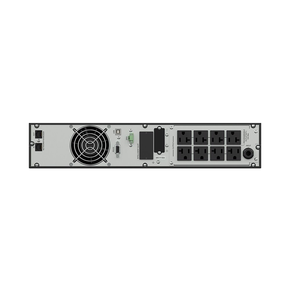 UPS, Online, LCD, 2000VA, 120V, 2U, (8) 5-20R, 5-20P Cord