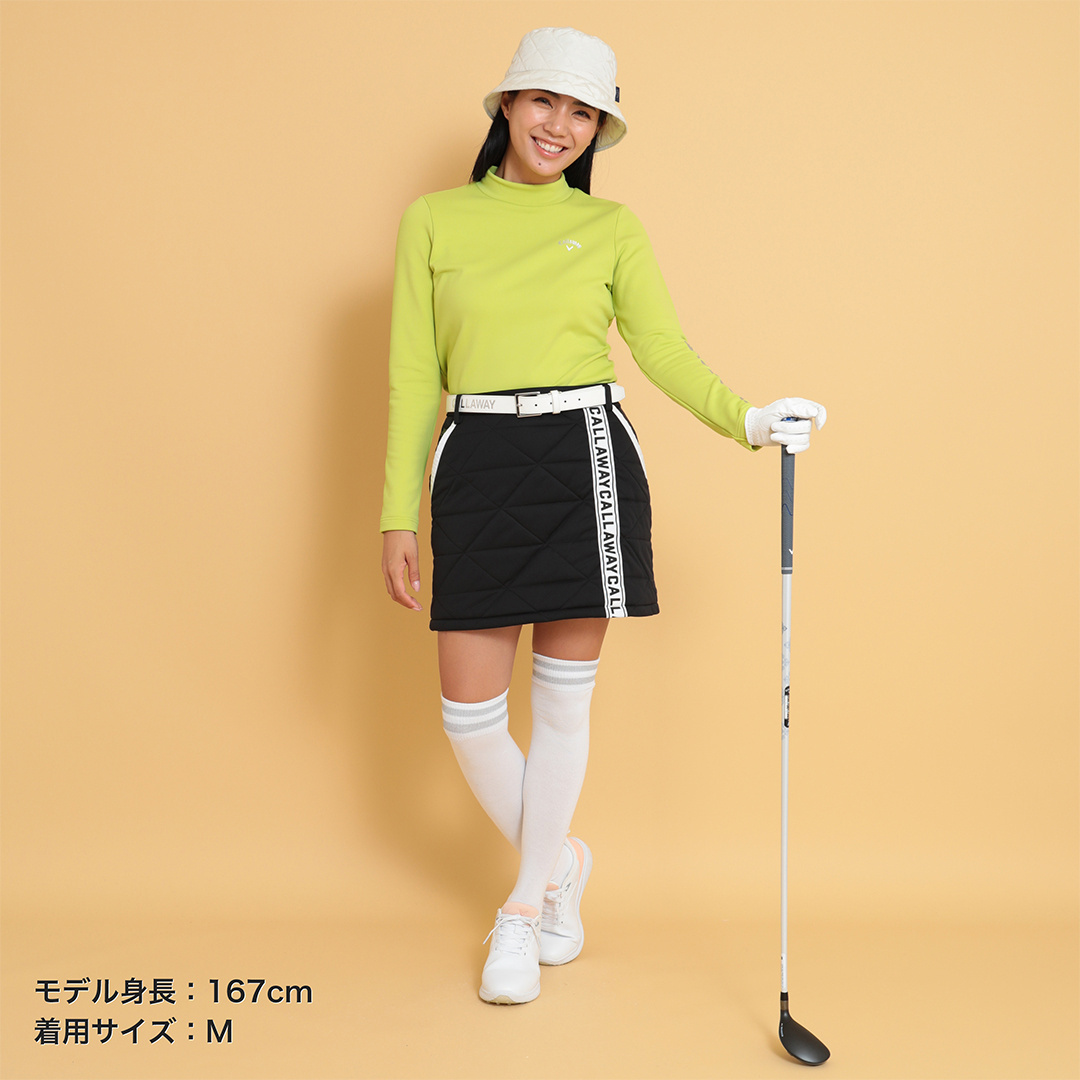 キャロウェイＣ22228209　中綿スカート　イエロー　Ｌサイズ キャロウェイC22228209 中綿スカート イエロー Lサイズ