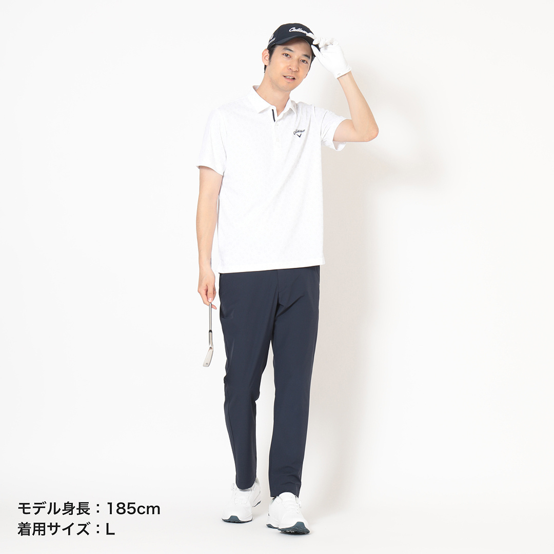 カノコ総柄ロゴ半袖シャツ (MENS)