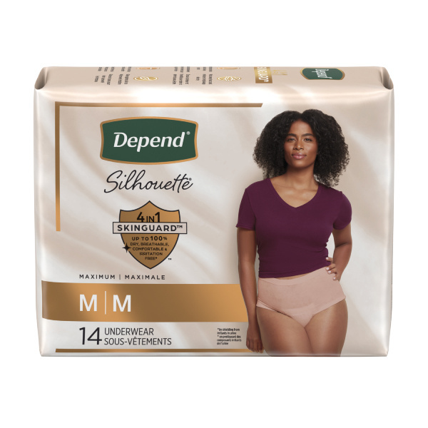 Depend Silhouette for Women, Medium - Case of 56 (DEWMAXM2 Health & Beauty Health Care Incontinence Aids) photo