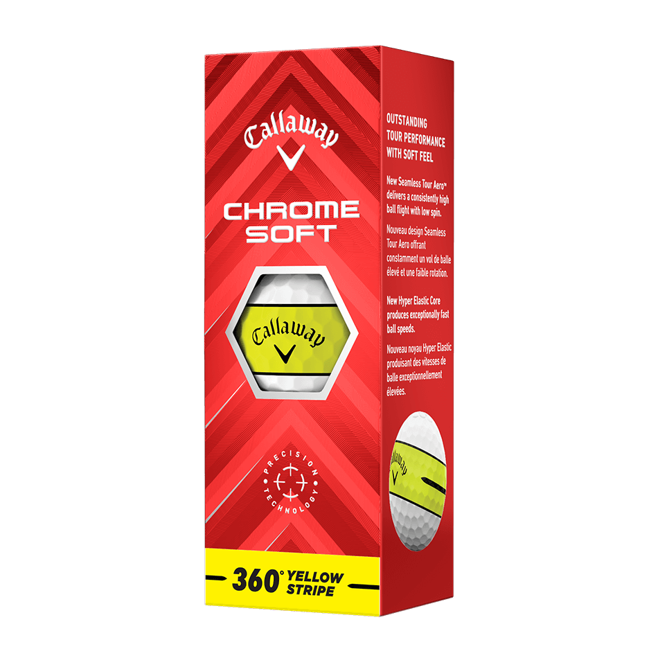 CHROME SOFT 360° YELLOW STRIPEボール