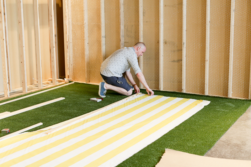Cabana stripes will be part of this summery tableau at Art by Design. Cabana stripes will be part of this summery tableau at Art by Design.