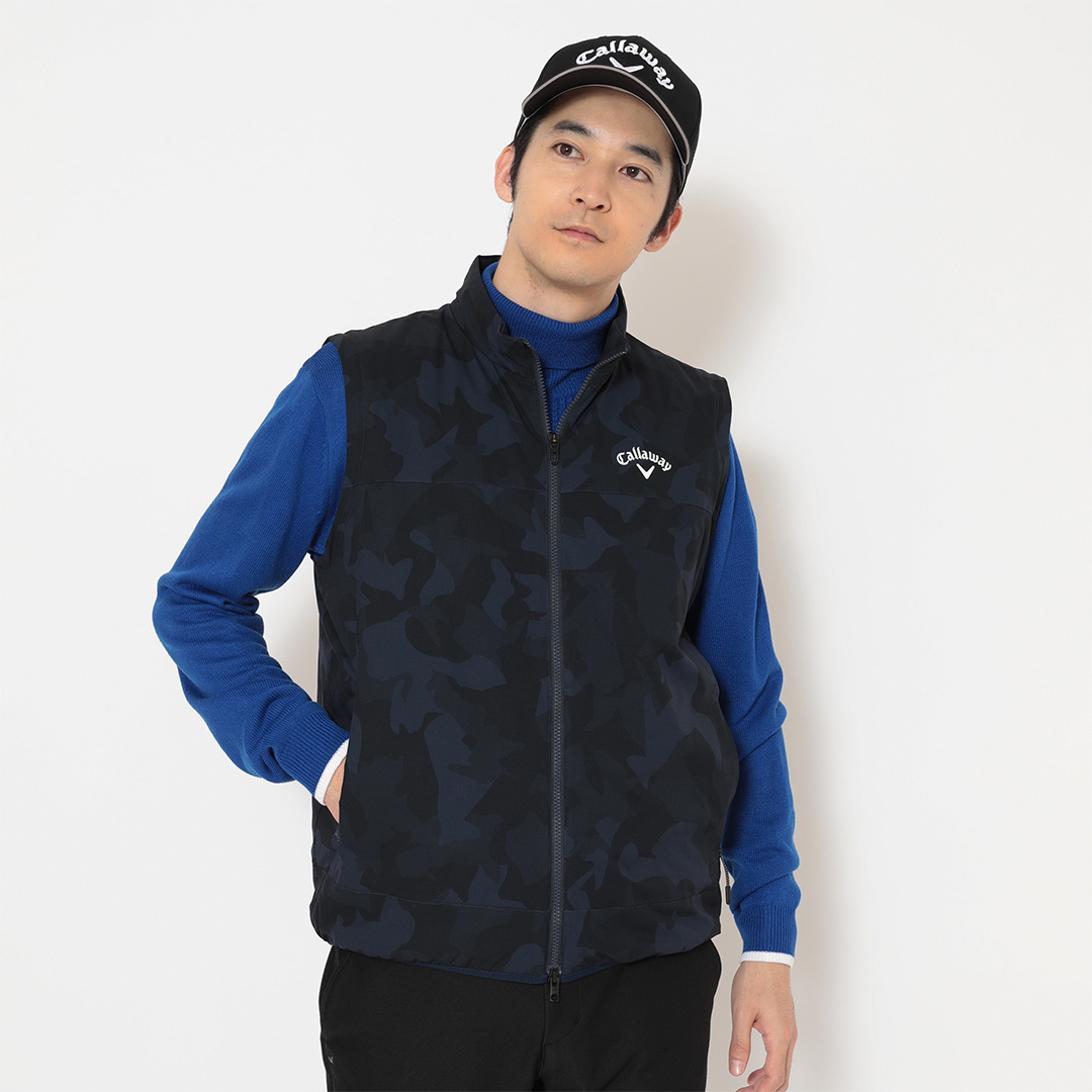 ポリエステルリップ2WAY撥水中綿ブルゾン (MENS)