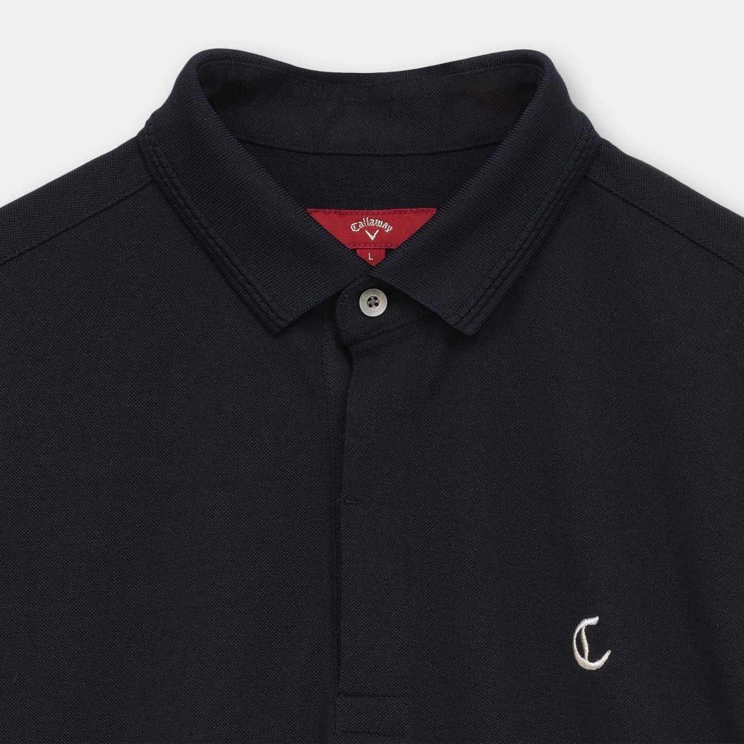 コットンライクストレッチカノコ比翼シャツ (MENS)
