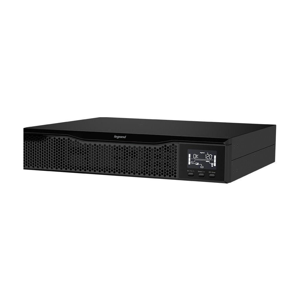 UPS, Line Interactive, LCD, 1100VA, 120V, 2U, (8) 5-15R, 5-15P Cord