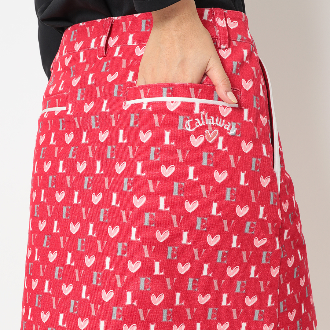 オンライン限定】ラブキャロウェイハートプリントスカート (WOMENS)