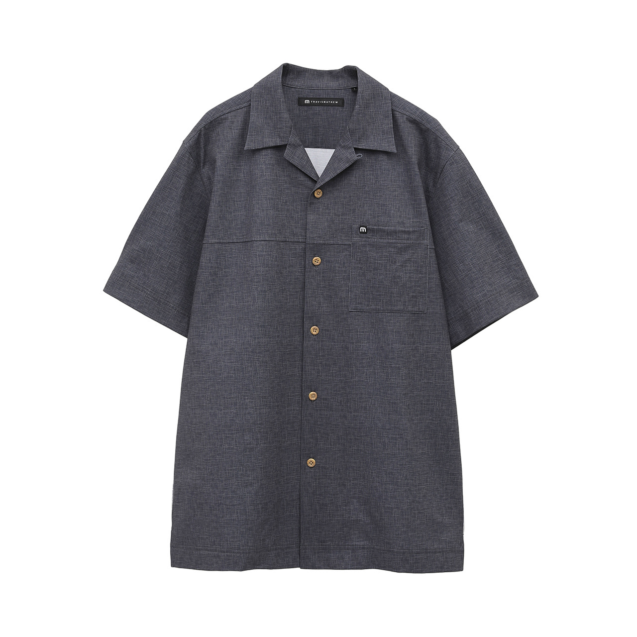 バックプリント 半袖開襟シャツ(MENS)