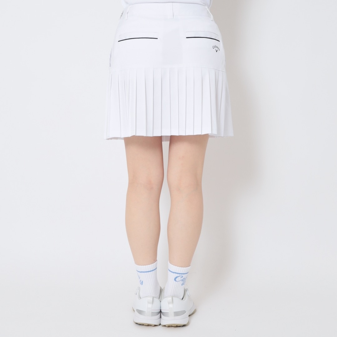 ポリエステルプレーン細プリーツスカート (WOMENS)