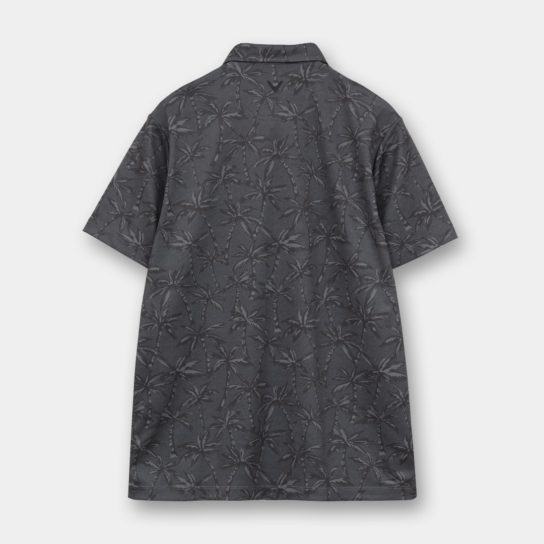 3℃裏クールヤシの木総柄半袖シャツ ※4Lサイズあり (MENS)
