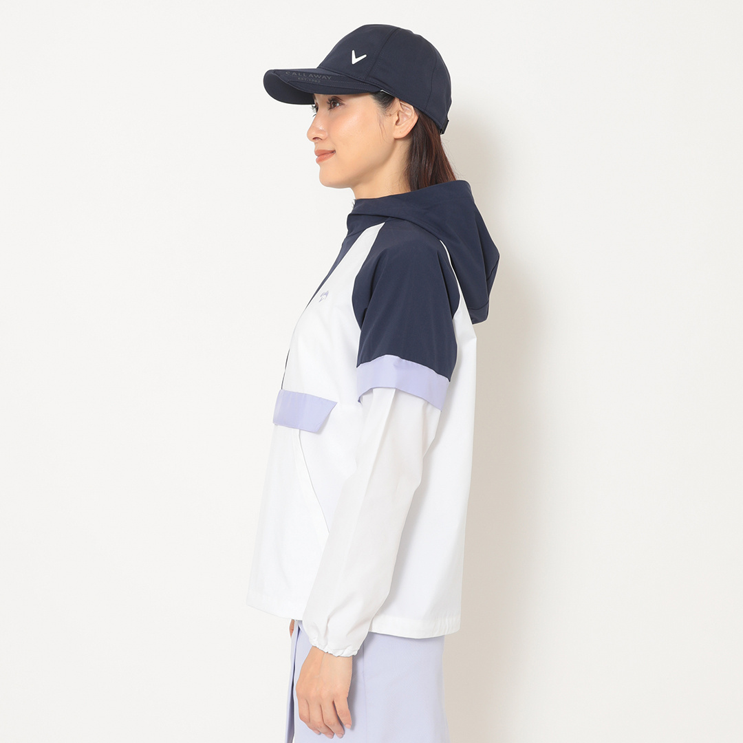 2WAYハーフジップフーディーブルゾン (WOMENS)