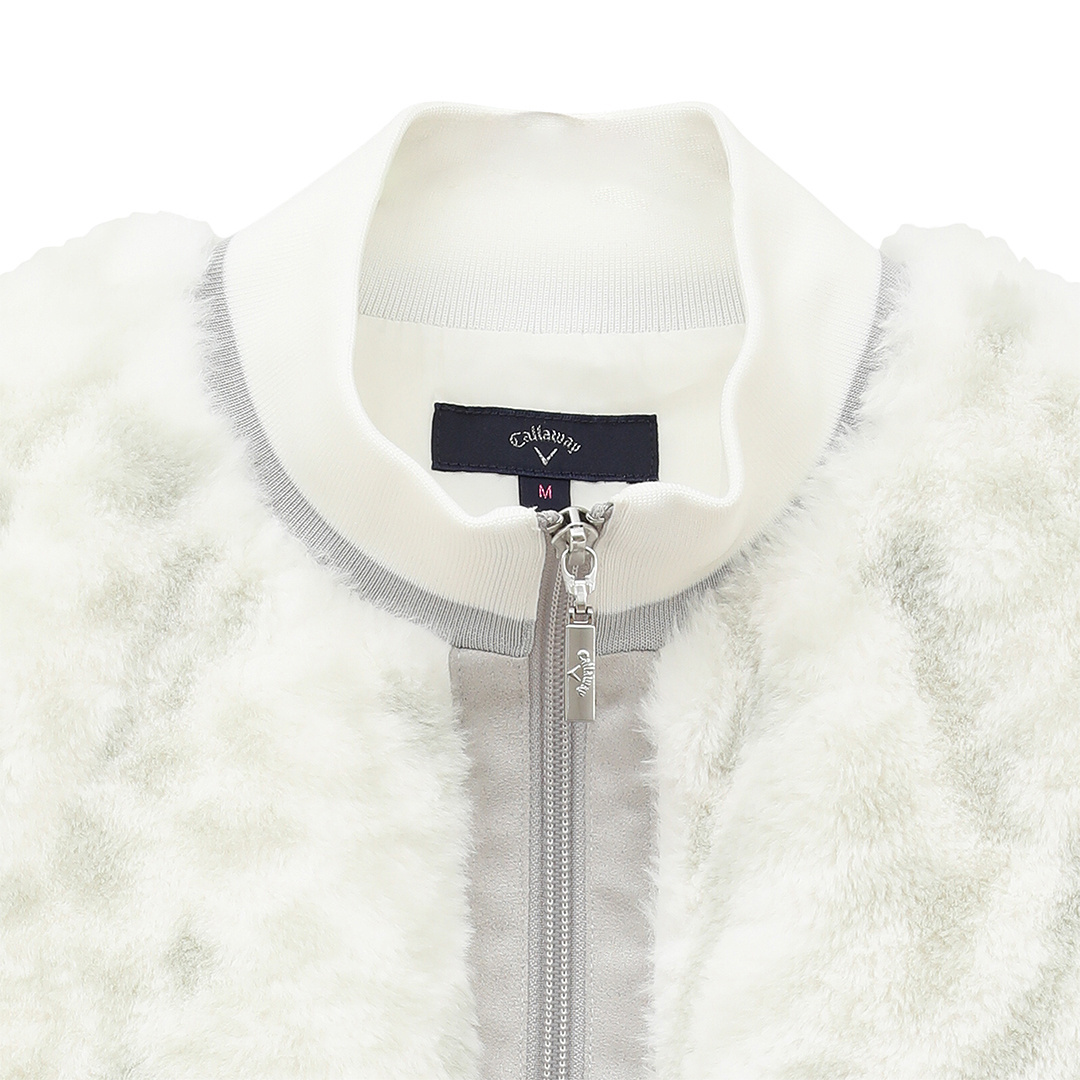 【そらまめこ】Callawayレディースレオパードプリントファーベスト レオパードプリントファーベスト (WOMENS)