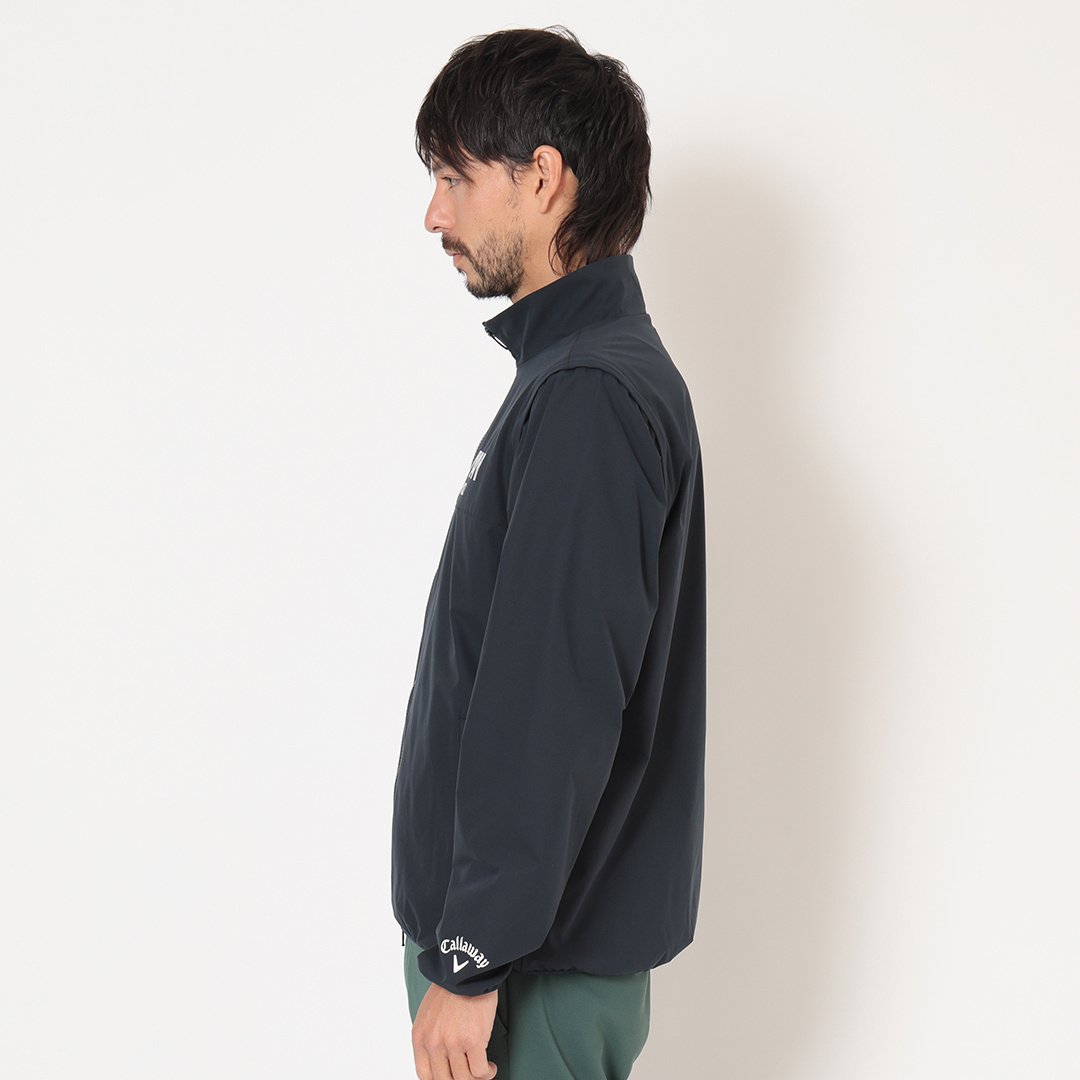 ポリエステルリップ2WAY撥水ブルゾン (MENS)