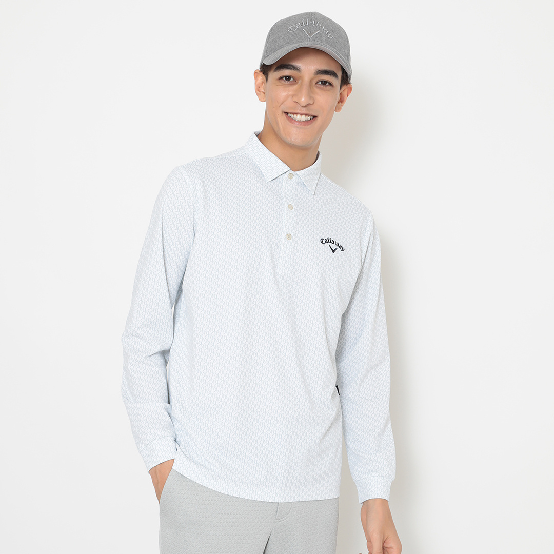 ロゴプリントオニカノコ長袖シャツ (MENS)