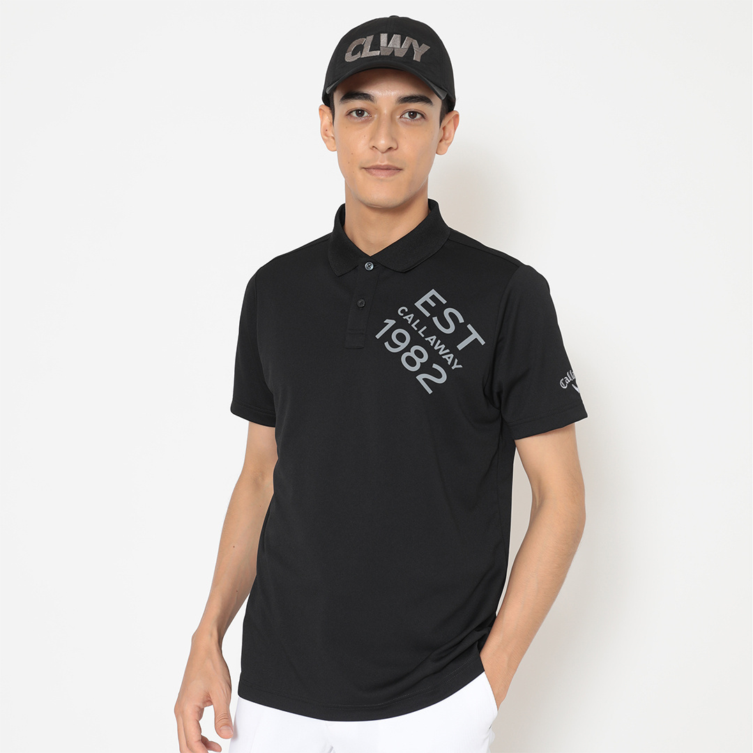 ポリエステルカノコ半袖ポロシャツ (MENS)