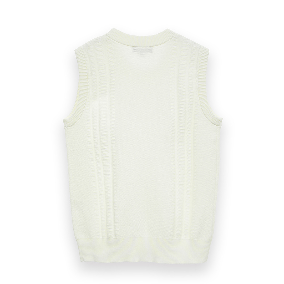 フラワージャカードニットベスト (WOMENS)