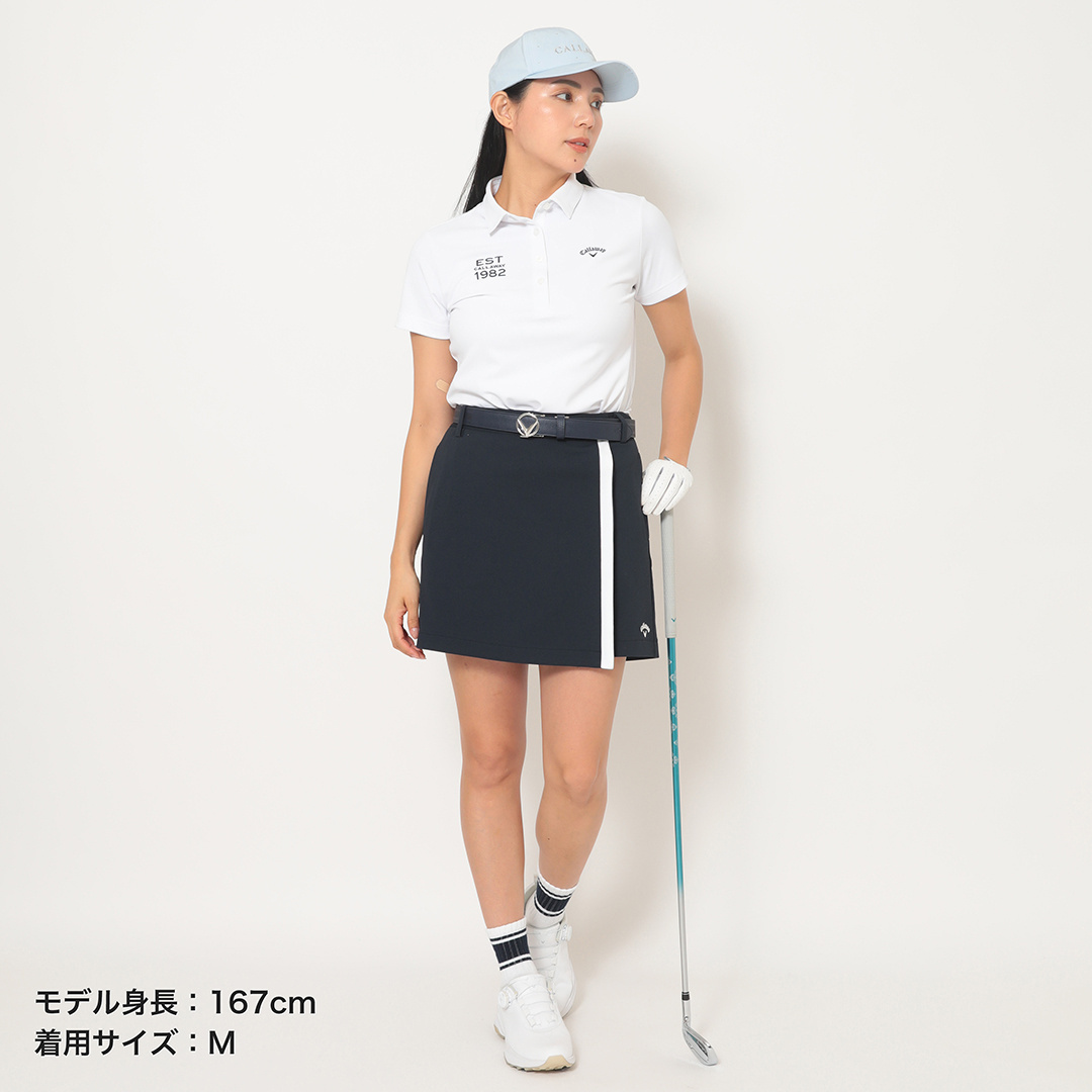 ストレッチピケキュロットスカート (WOMENS)