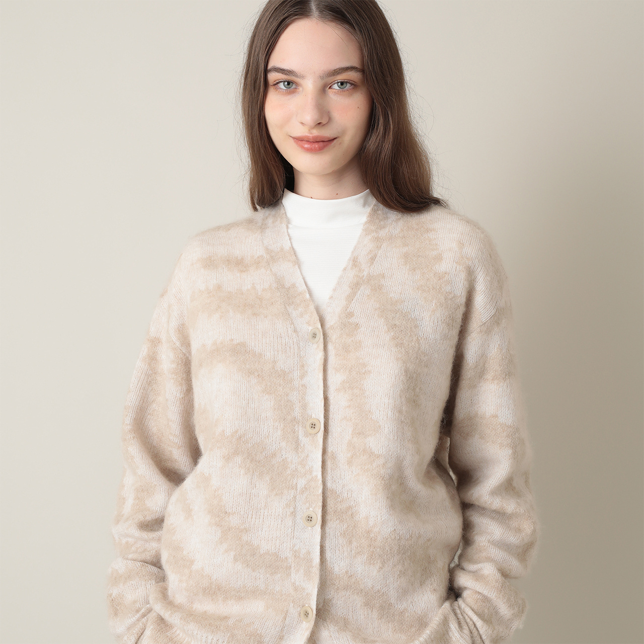 kaikoモヘアカーディガン Jieda(ジエダ) 21AW MOHAIR CARDIGAN モヘアカーディガン Jie