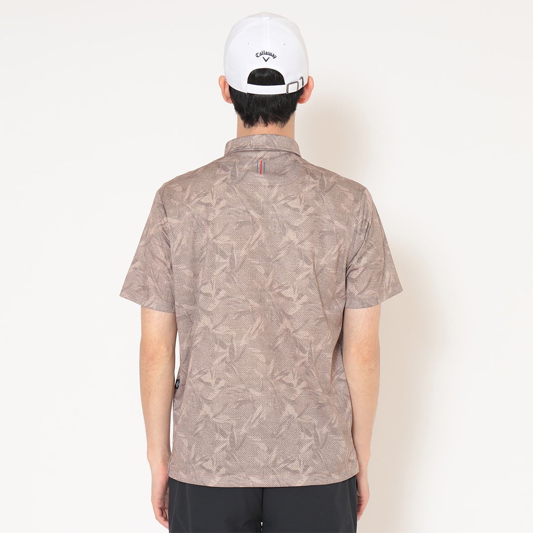 かざあなメッシュシャンブレー柄半袖シャツ ※4Lサイズあり (MENS)