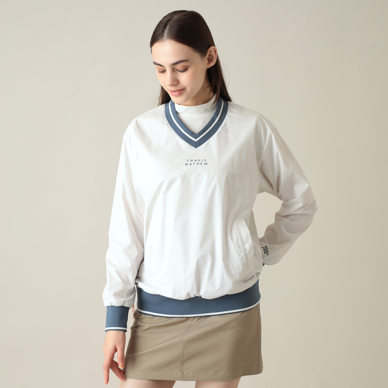 Vネックスニードジャケット(UNISEX)