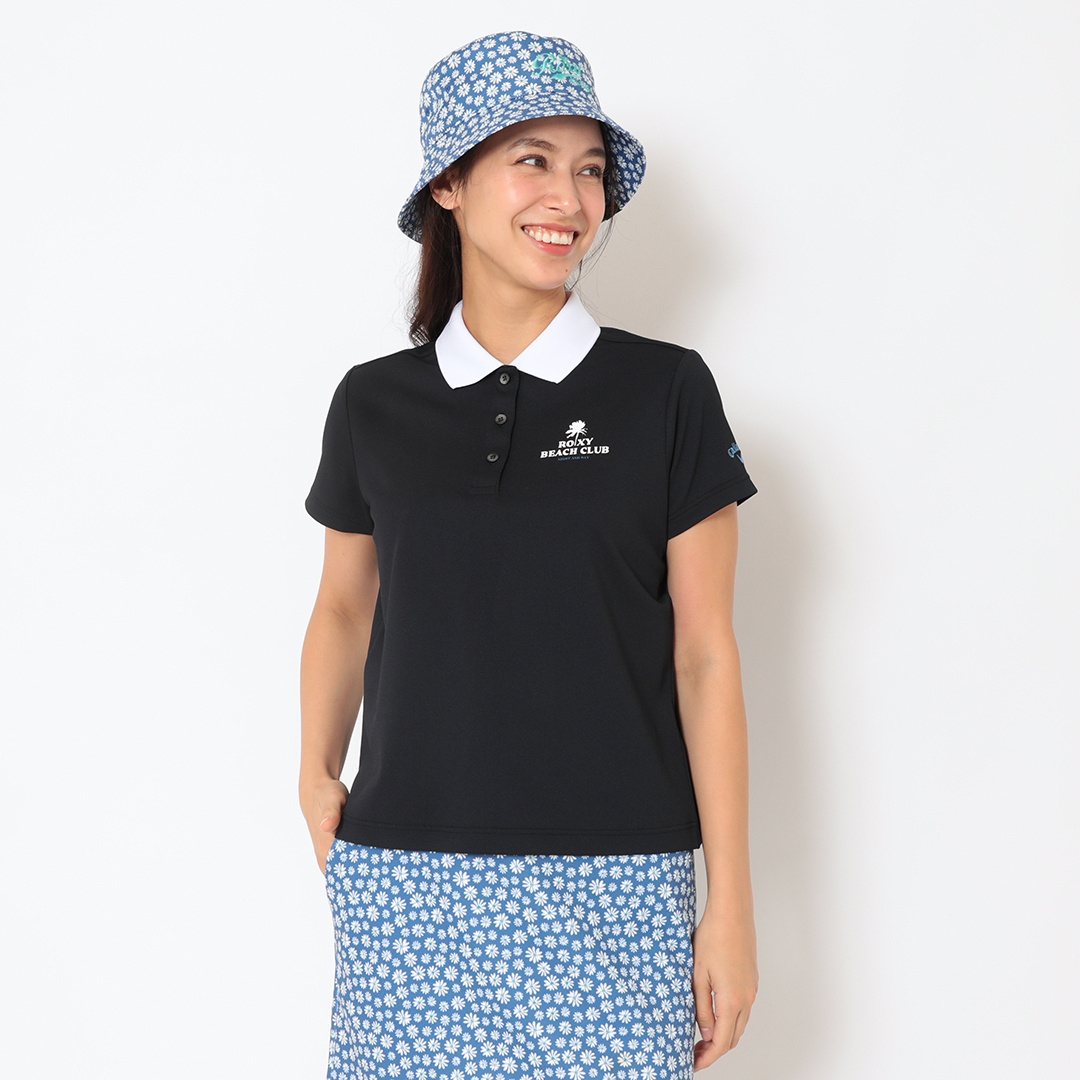 ROXYコラボ/バックプリント半袖ポロシャツ (WOMENS)