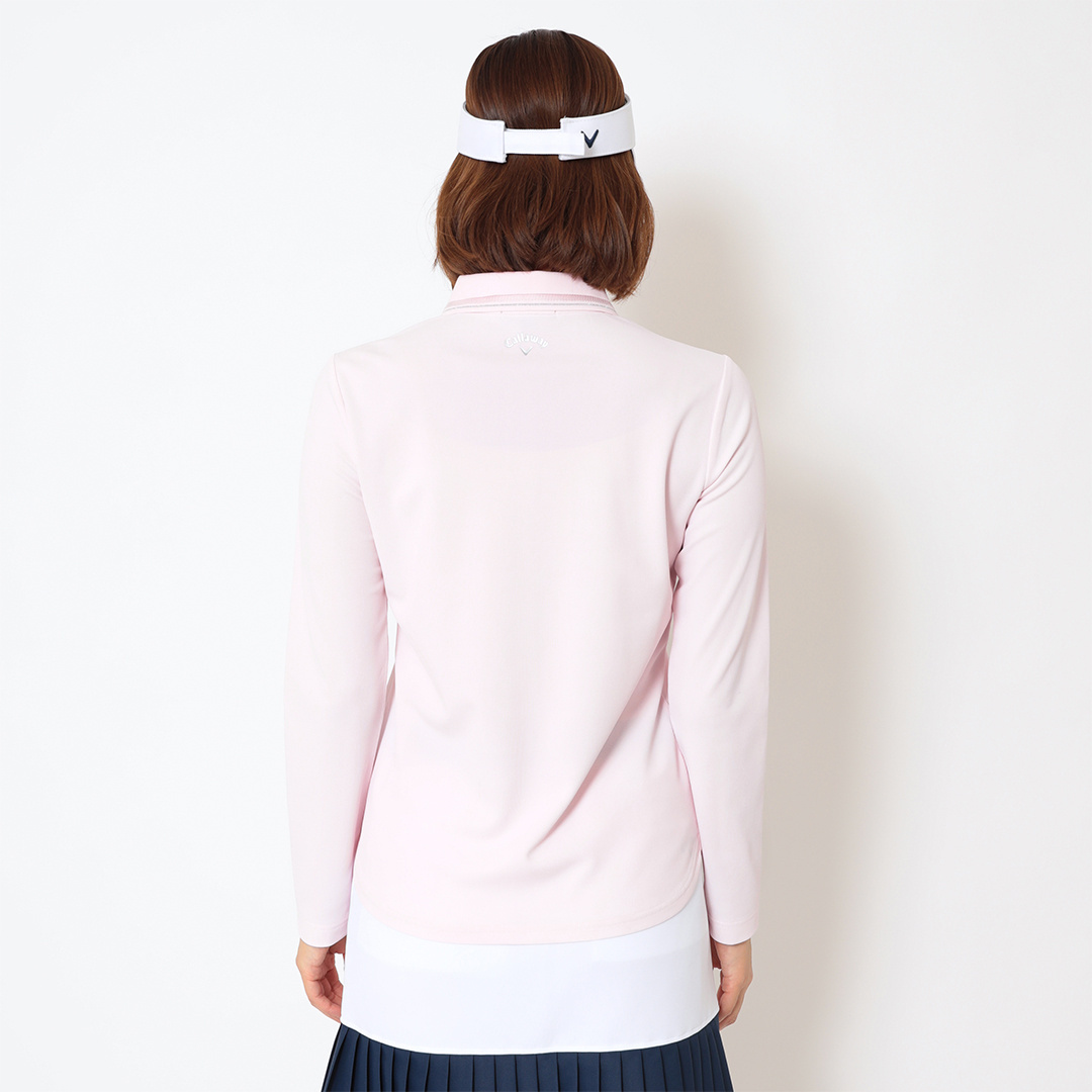 ポリエステルカノコ長袖ポロシャツ (WOMENS)