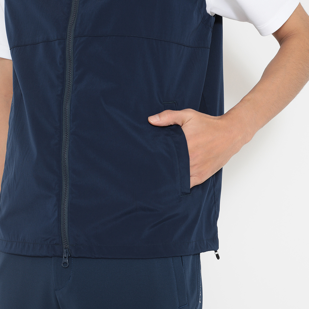ストレッチ撥水フルジップベスト (MENS)