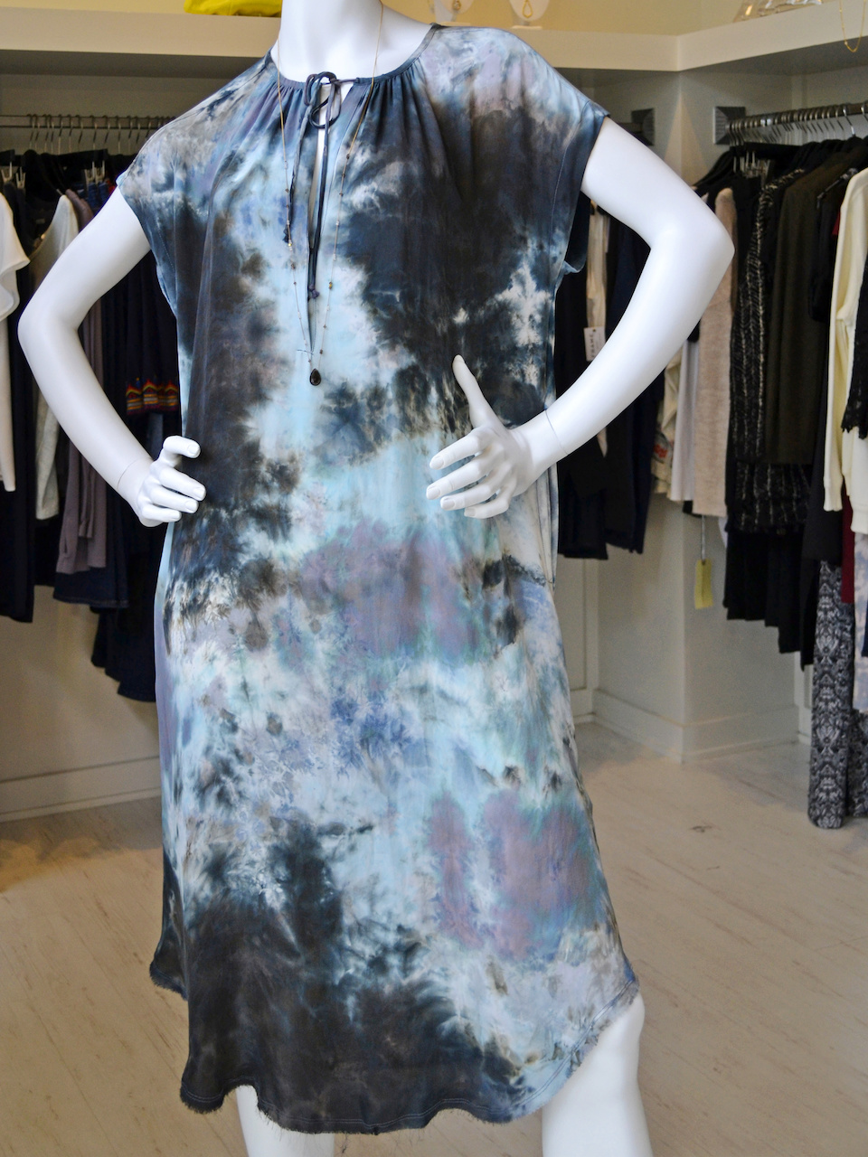 this dress is silk in the front and jersey in the back What to Wear September Events in Louisville