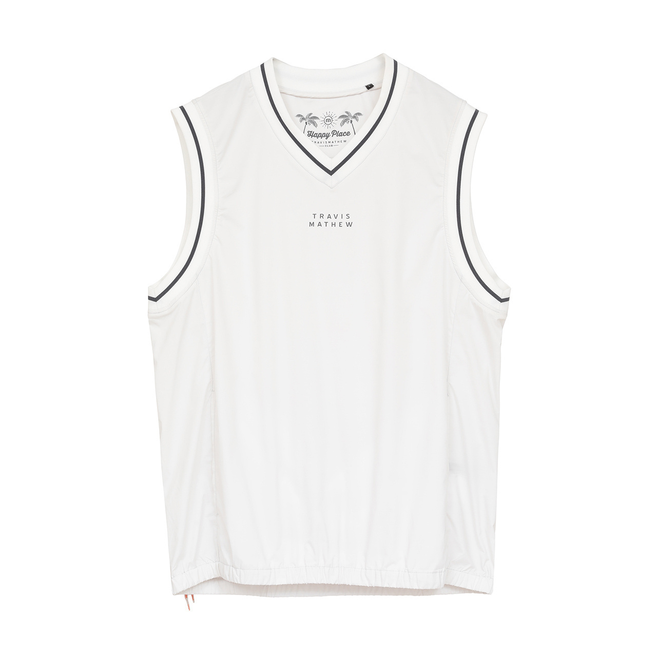 Vネックバックレーザーロゴベスト(MENS)