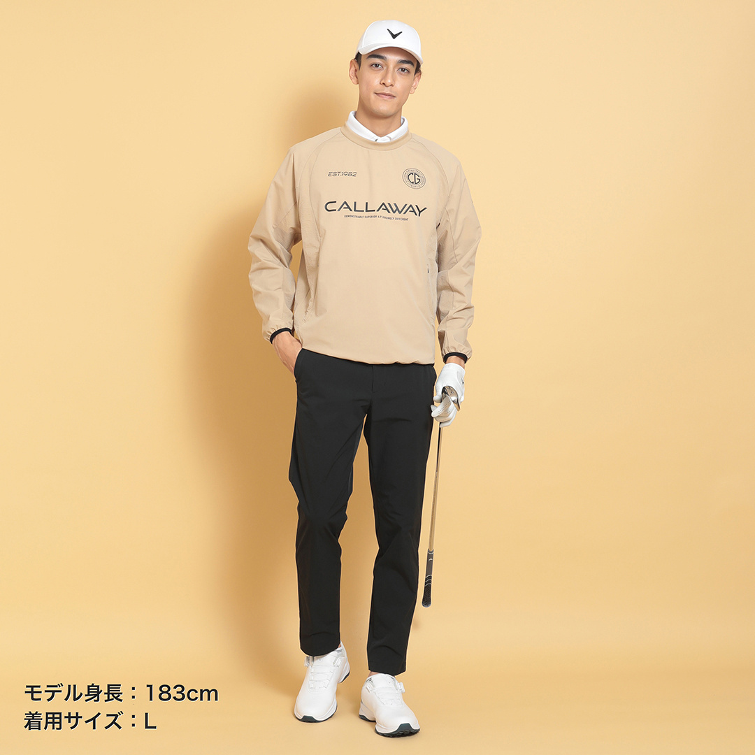 8WAYストレッチ クルーネックブルゾン (MENS)