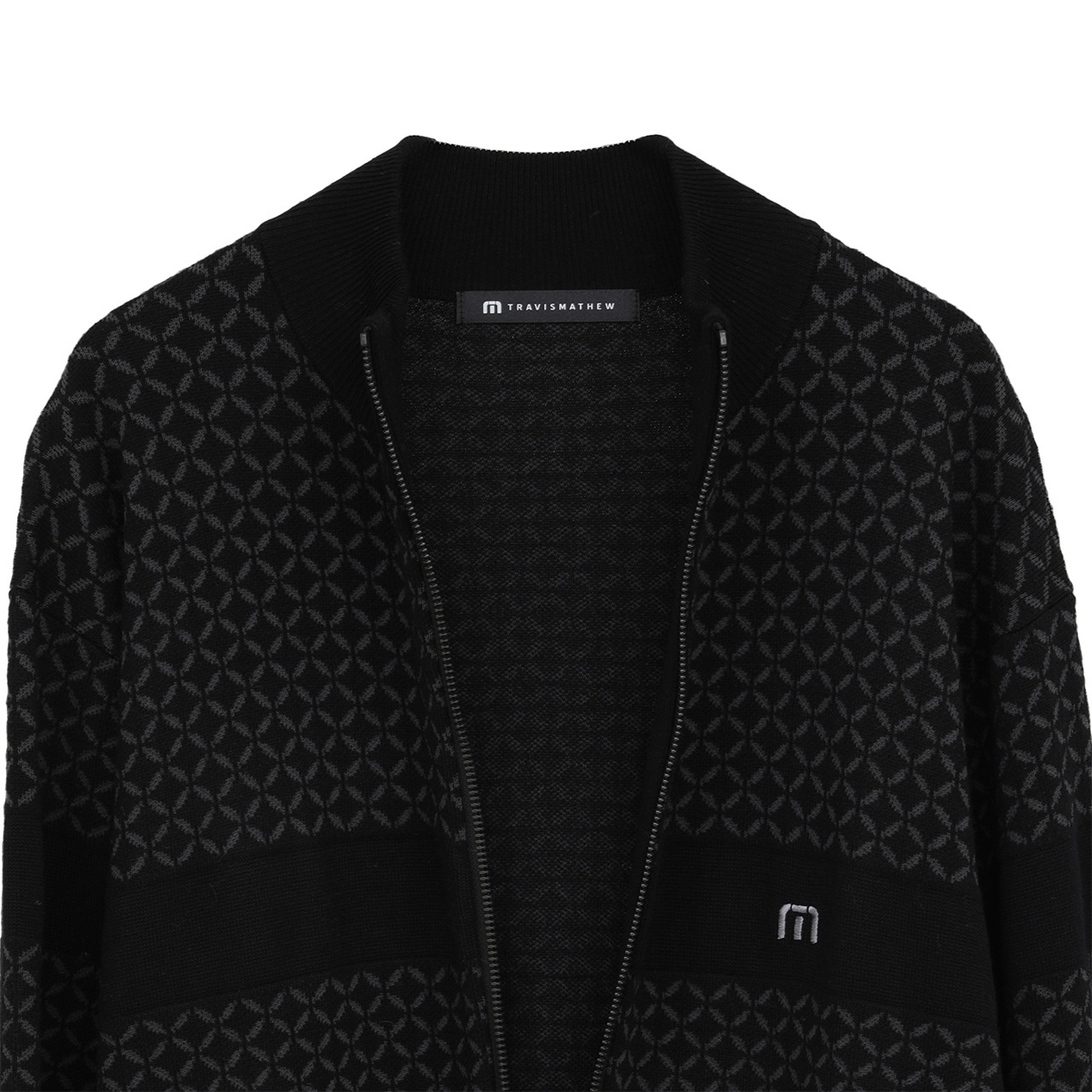 総柄 ジャカードニット ジップジャケット(MENS)