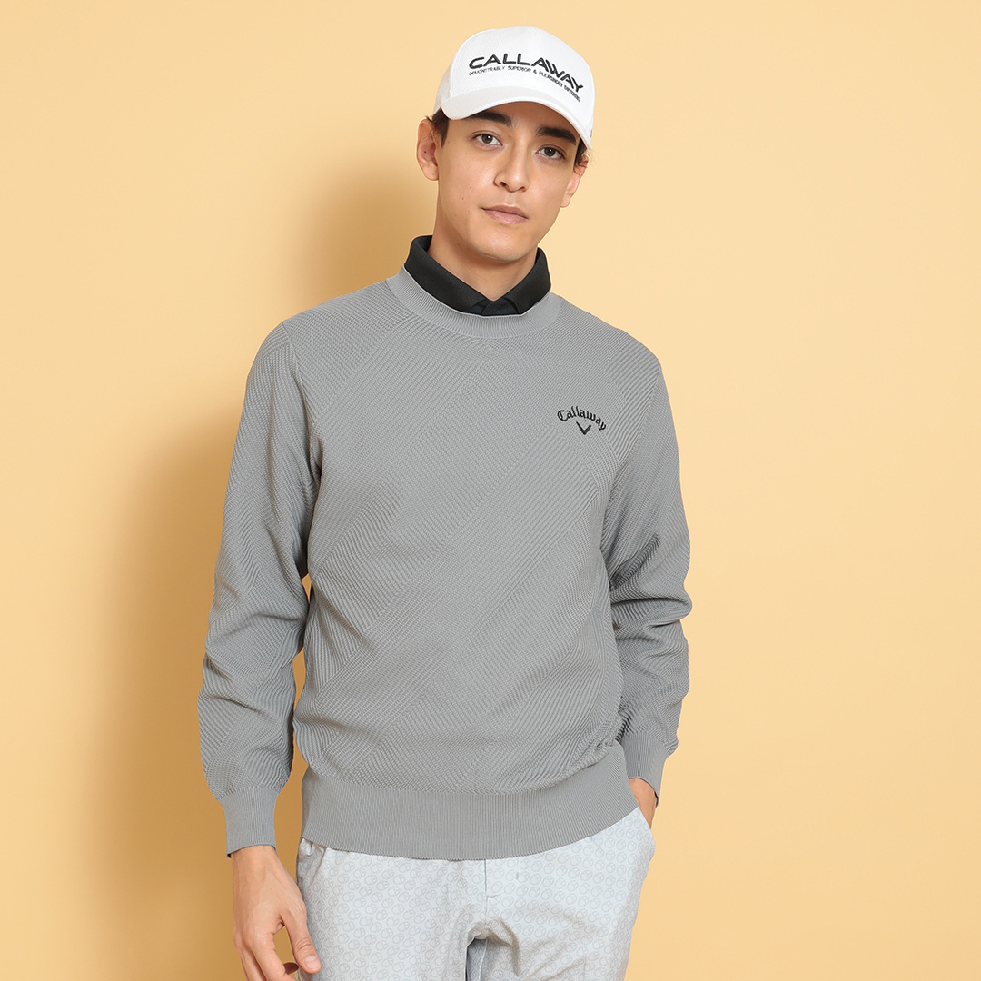Callaway - coco 中古 キャロウェイ Callaway メンズ ニット LL 黄緑 長袖クルーネック 中古 メンズ キャロウェイ Callaway セーター LL カーキ 長袖