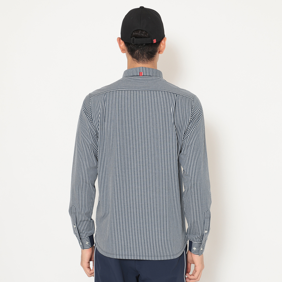 ストライプジャカードシャツ (MENS)