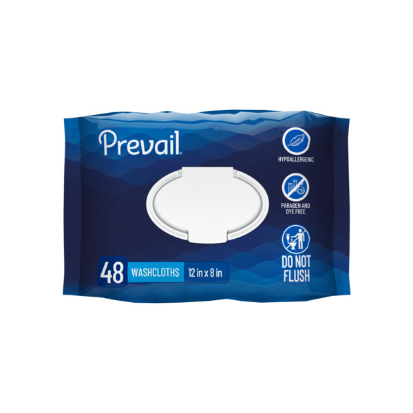 Prevail Soft Pack Washcloths (48 sheets/pack) - 12/case (PVWC) photo