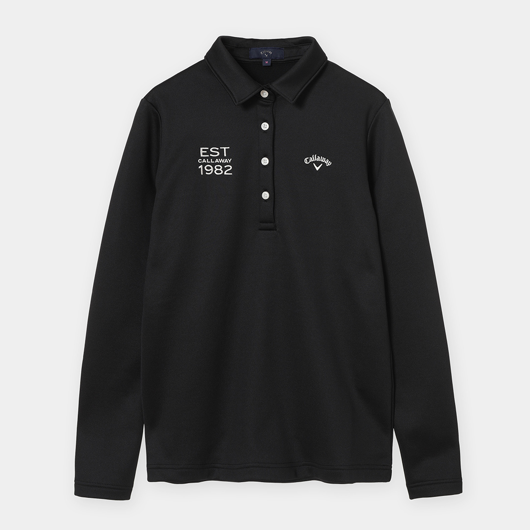 Callaway Golfクイックドライ長袖シャツレディース ダブルニット裏起毛長袖シャツ (WOMENS)