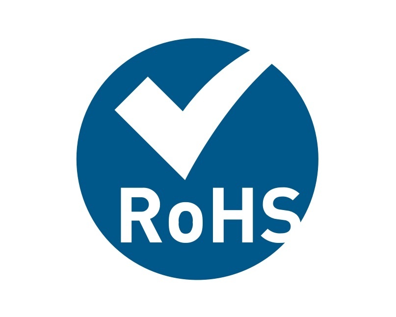 Blue icon of the RoHS Compliance logo