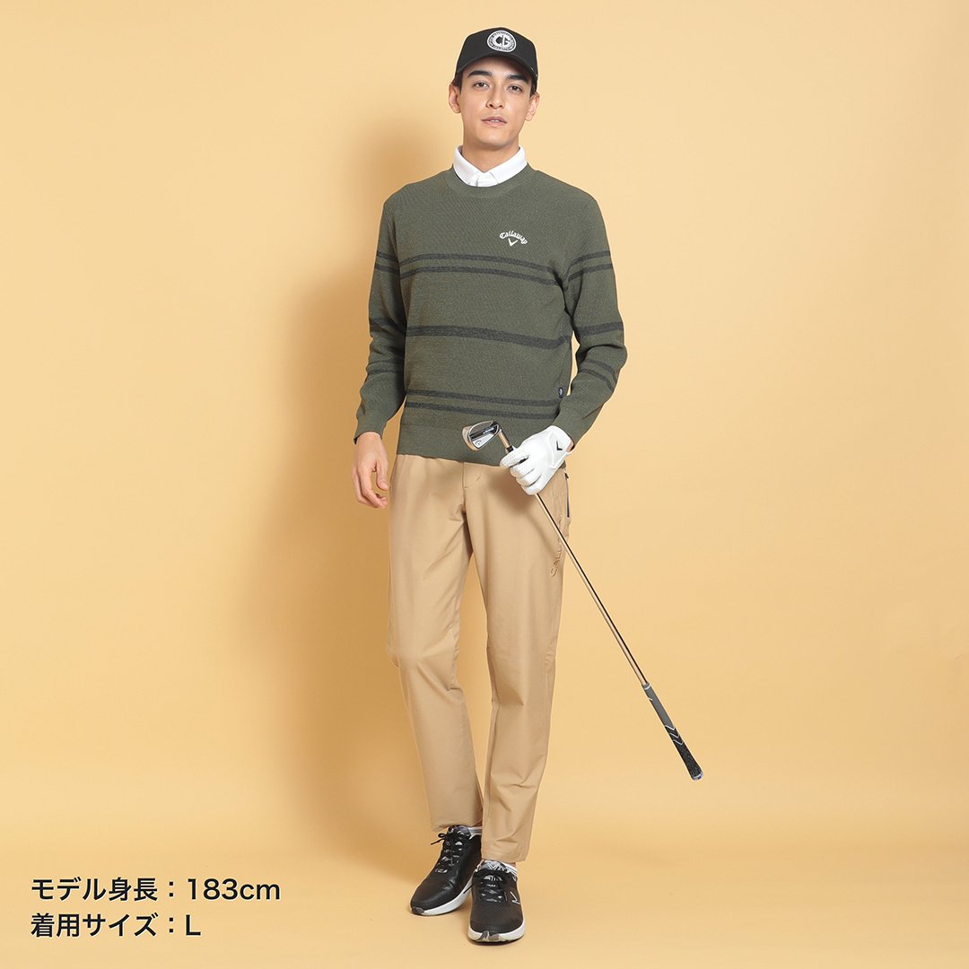 【新品】Callaway 片畦クルーネックニット 　LL 片畦クルーネックニット (MENS)