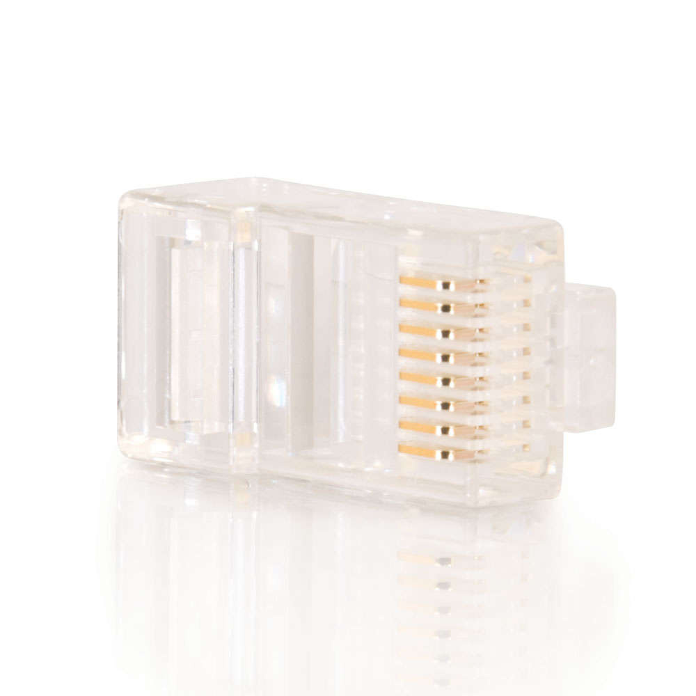 RJ45 Cat5 8 x 8 Modular Plug for Solid Flat Cable