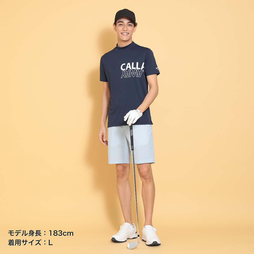 2WAYストレッチシアサッカーショートパンツ (MENS)
