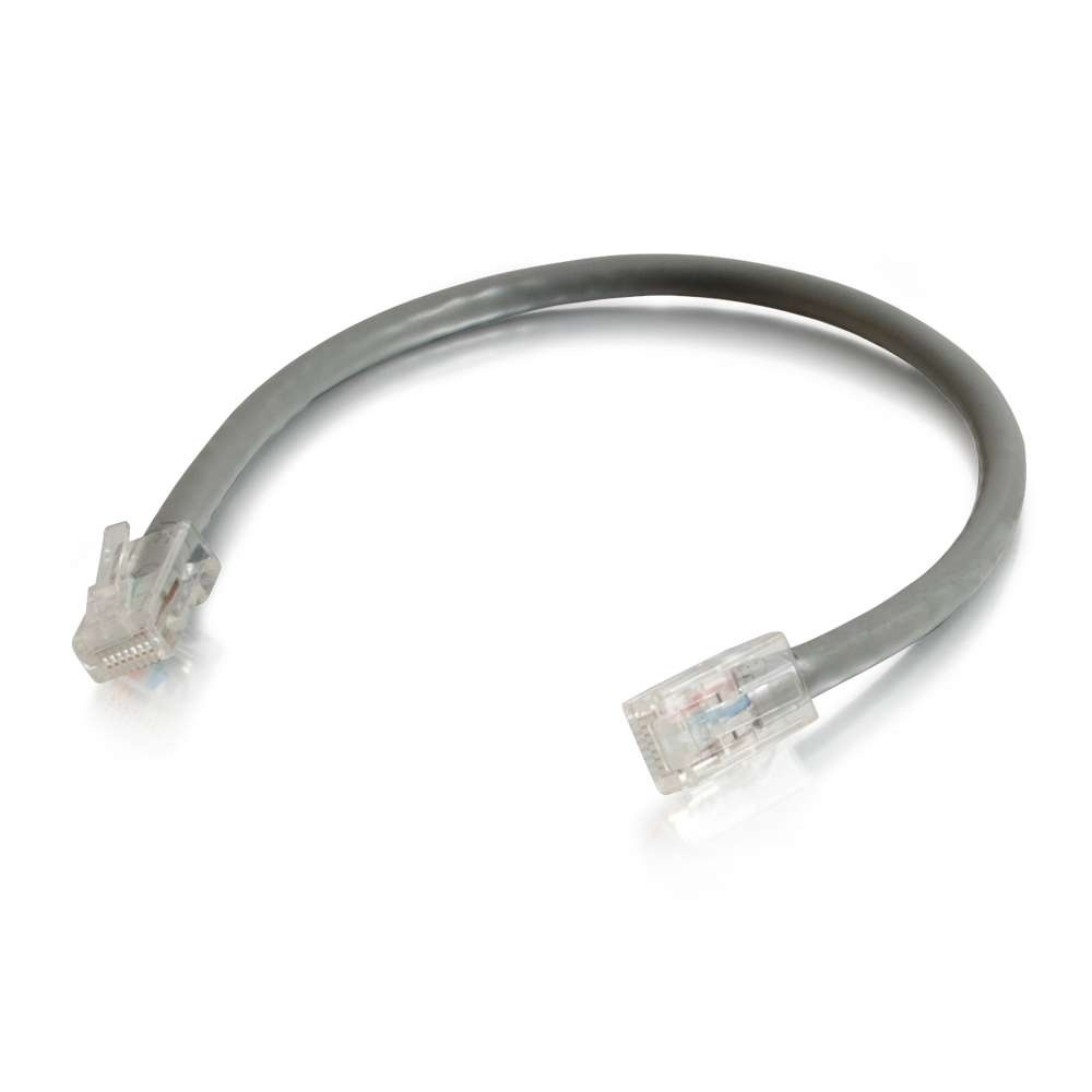 Cat5e Non-Booted Unshielded (UTP) Ethernet Network Patch Cable - Gray