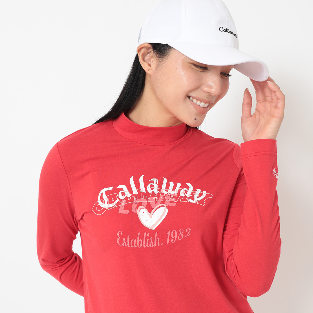 キャロウェイ モック シャツ 3点 オンライン限定】ラブキャロウェイ長袖モックネックシャツ (WOMENS)
